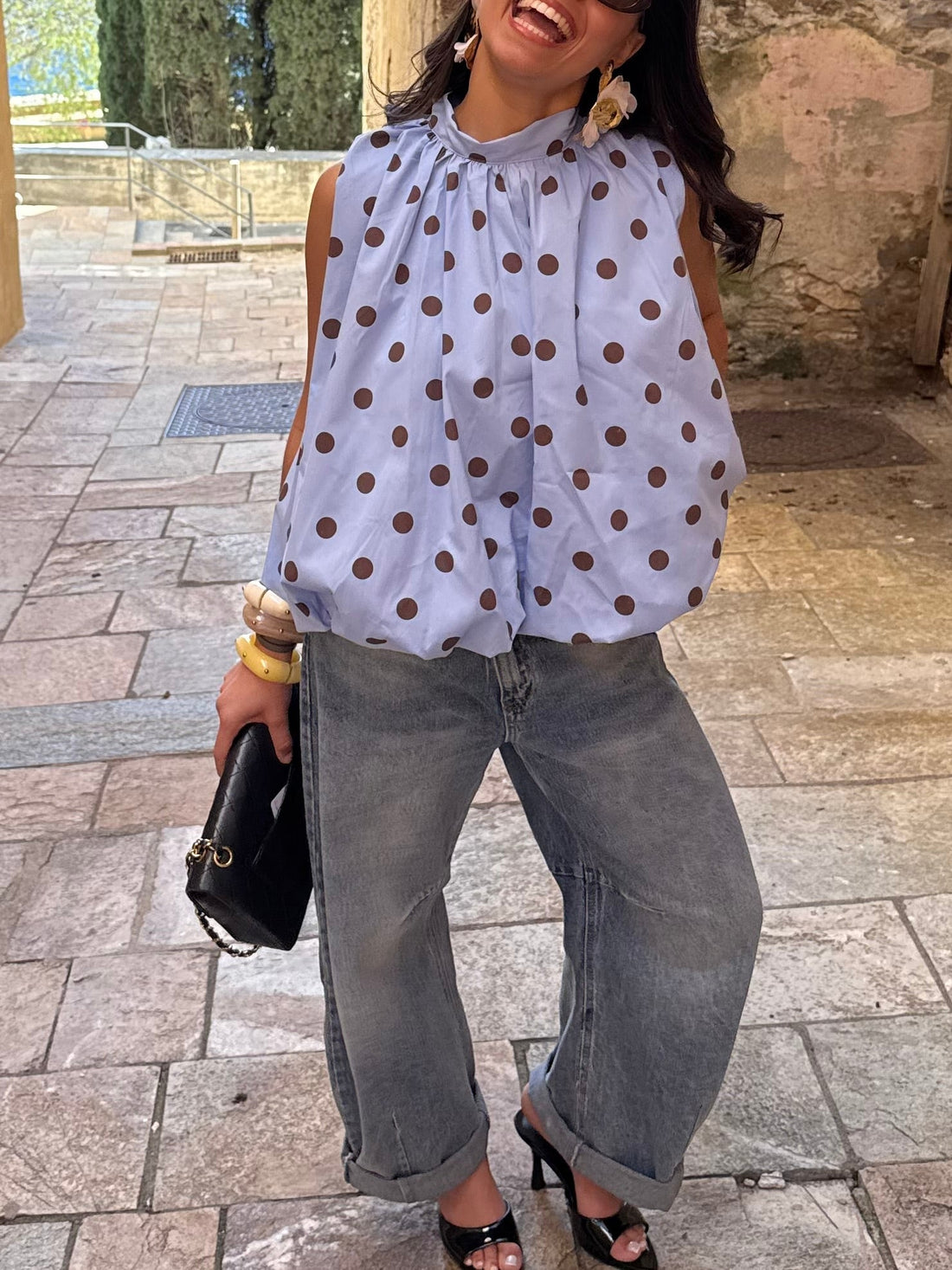 BLOUSE BLEU « BÉRÉNICE »