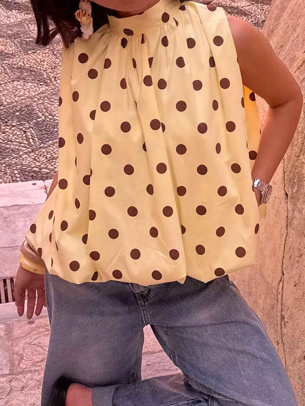 BLOUSE JAUNE « BÉRÉNICE »